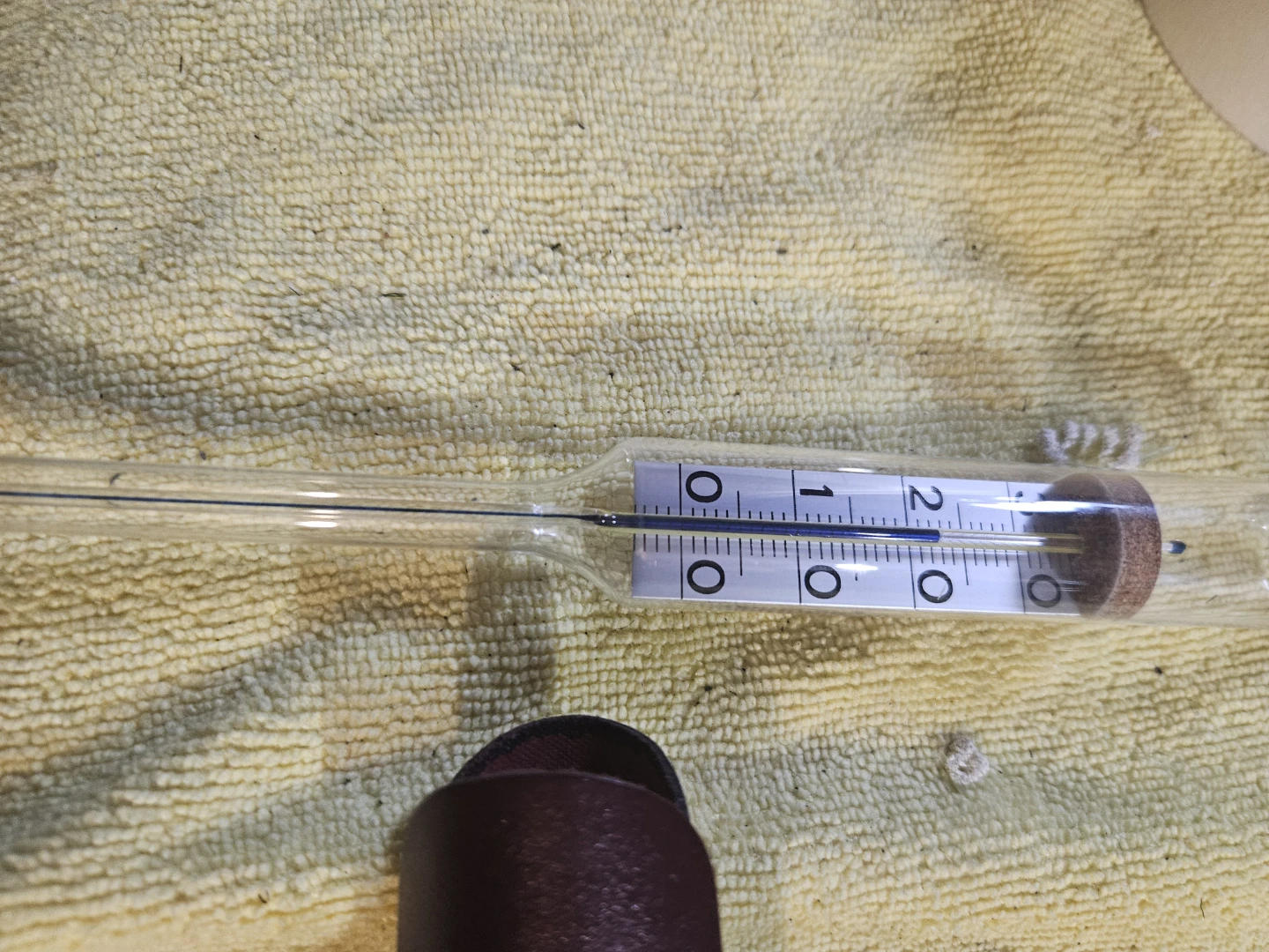 Glass Thermometer with Leather Case - photo 4
