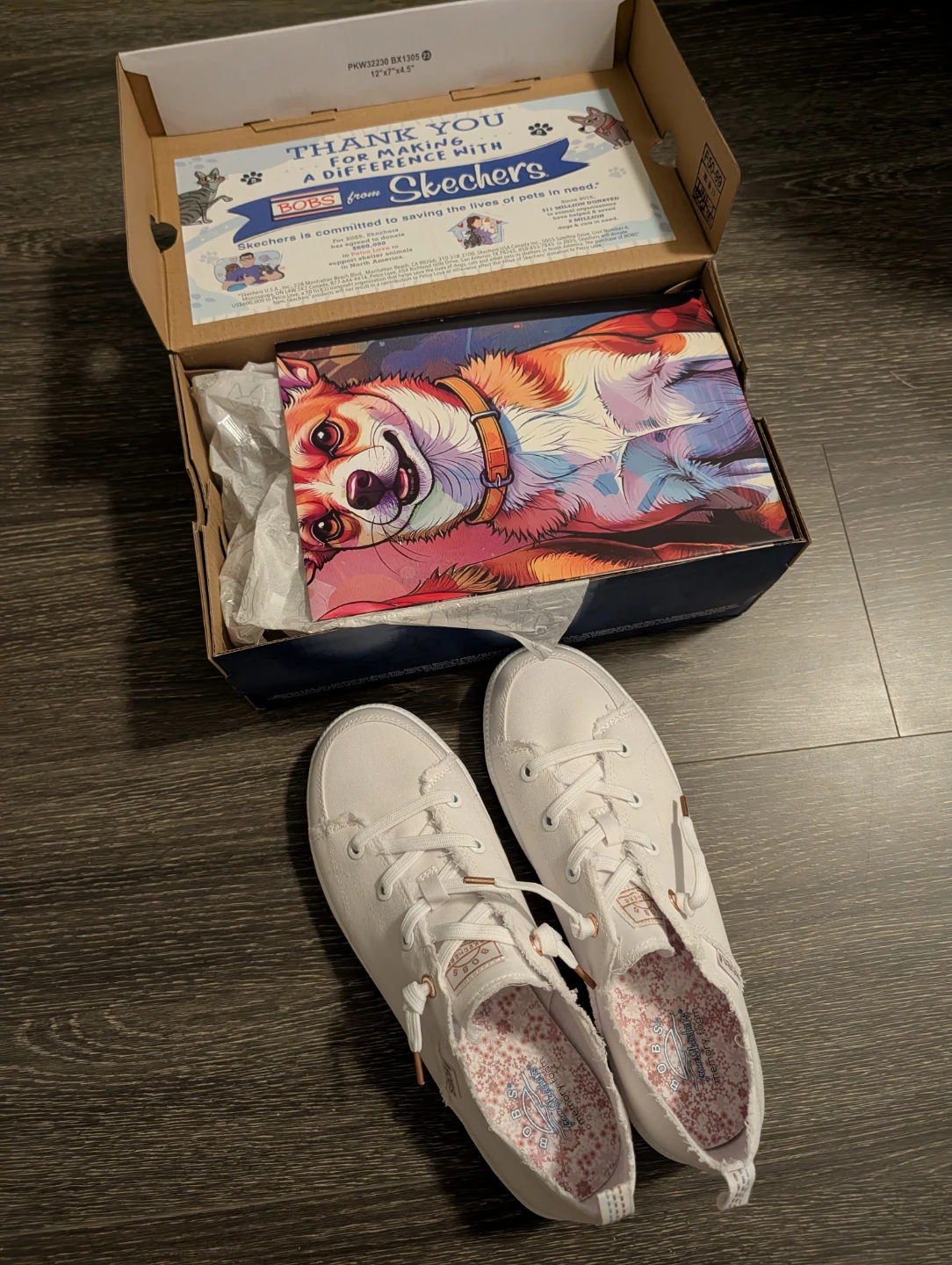 BOBS from Skechers White Canvas Shoes (9.5) - photo 4