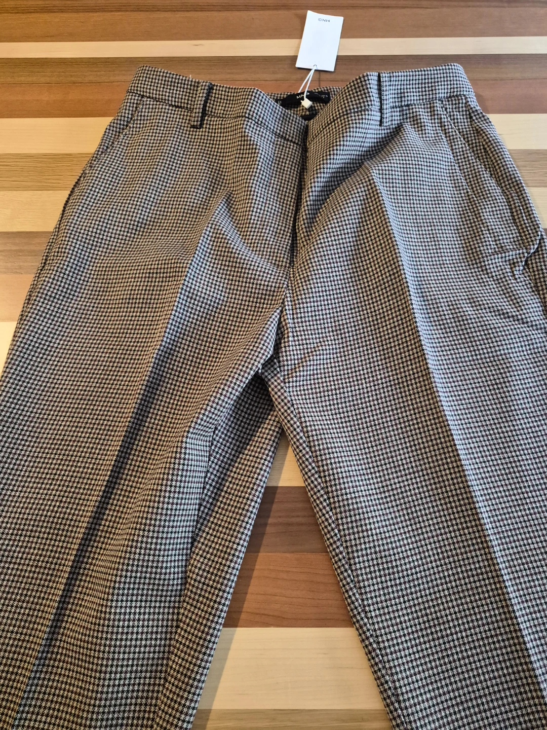 Mango Checked Tailored Trousers – US 10 / EU 42 – New With Tags - photo 4