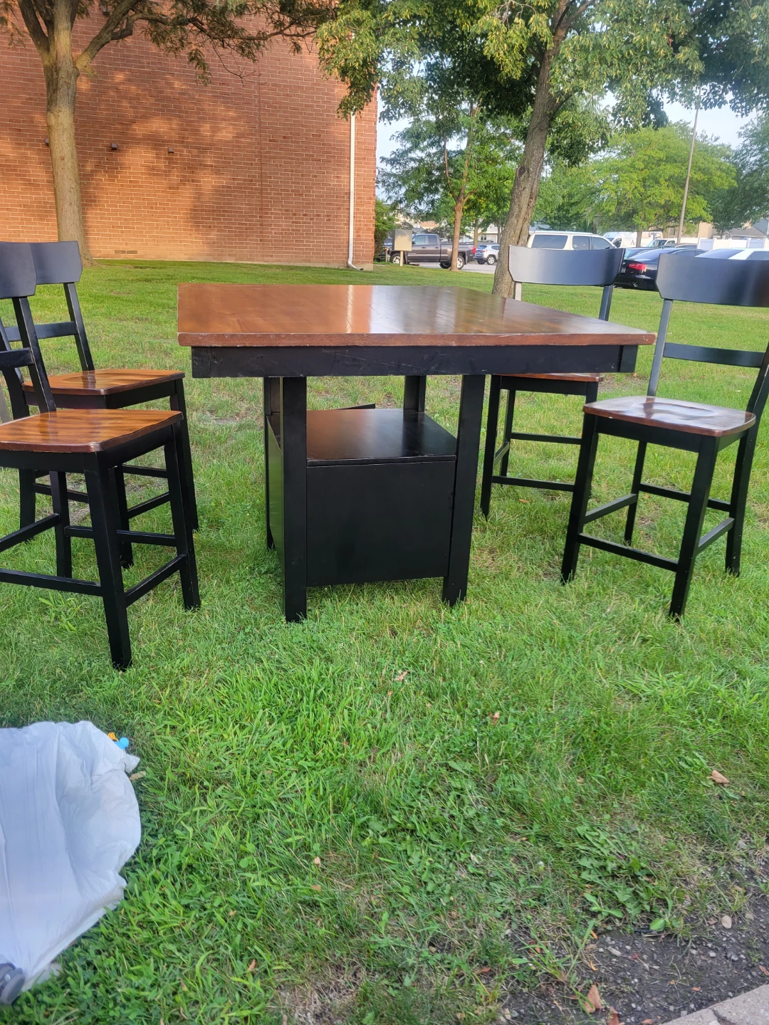 Square Counter Height Dining Table Set - photo 3