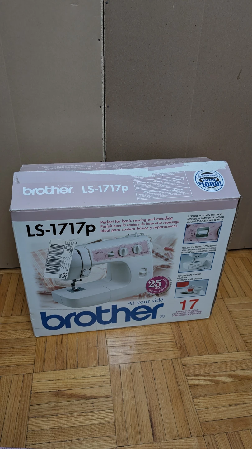 Brother LS-1717P Sewing Machine complete in box