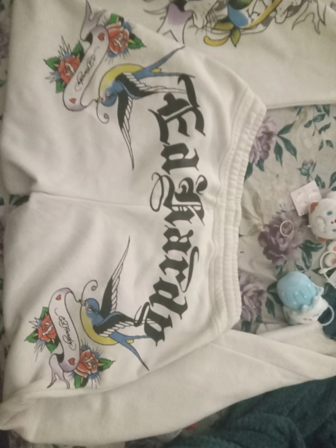 Ed Hardy White Sweatpants - photo 2