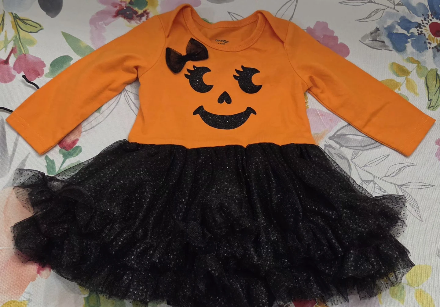 George Baby Halloween Pumpkin Dress 6-12M
