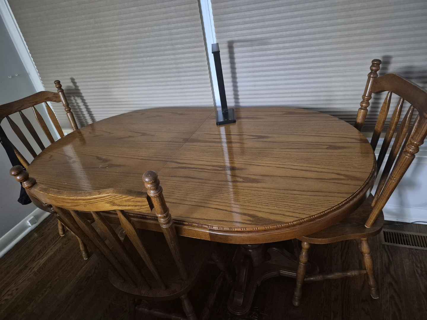 Oak Wood Dining Table with  6 Chairs - photo 3