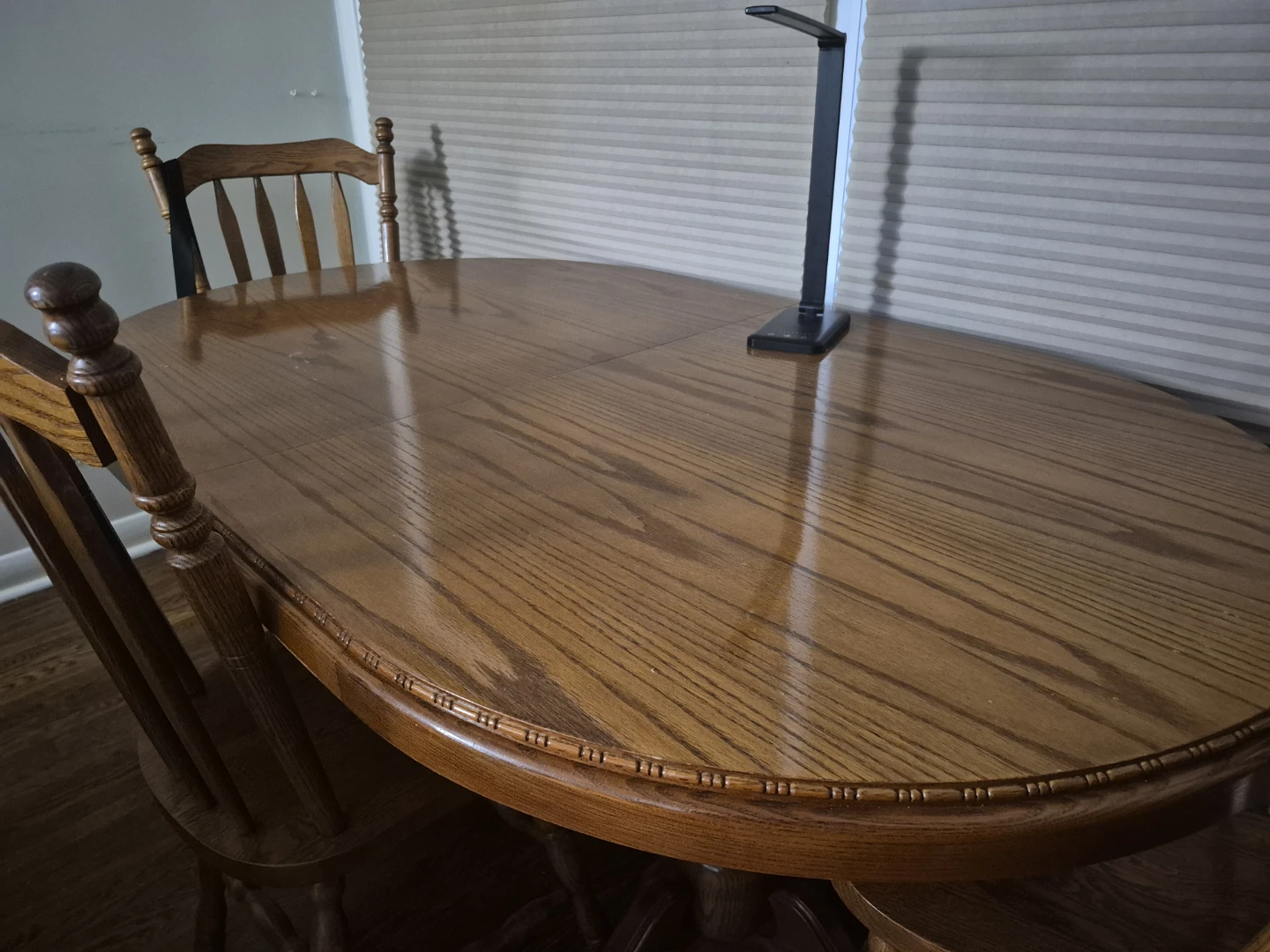 Oak Wood Dining Table with  6 Chairs - photo 5