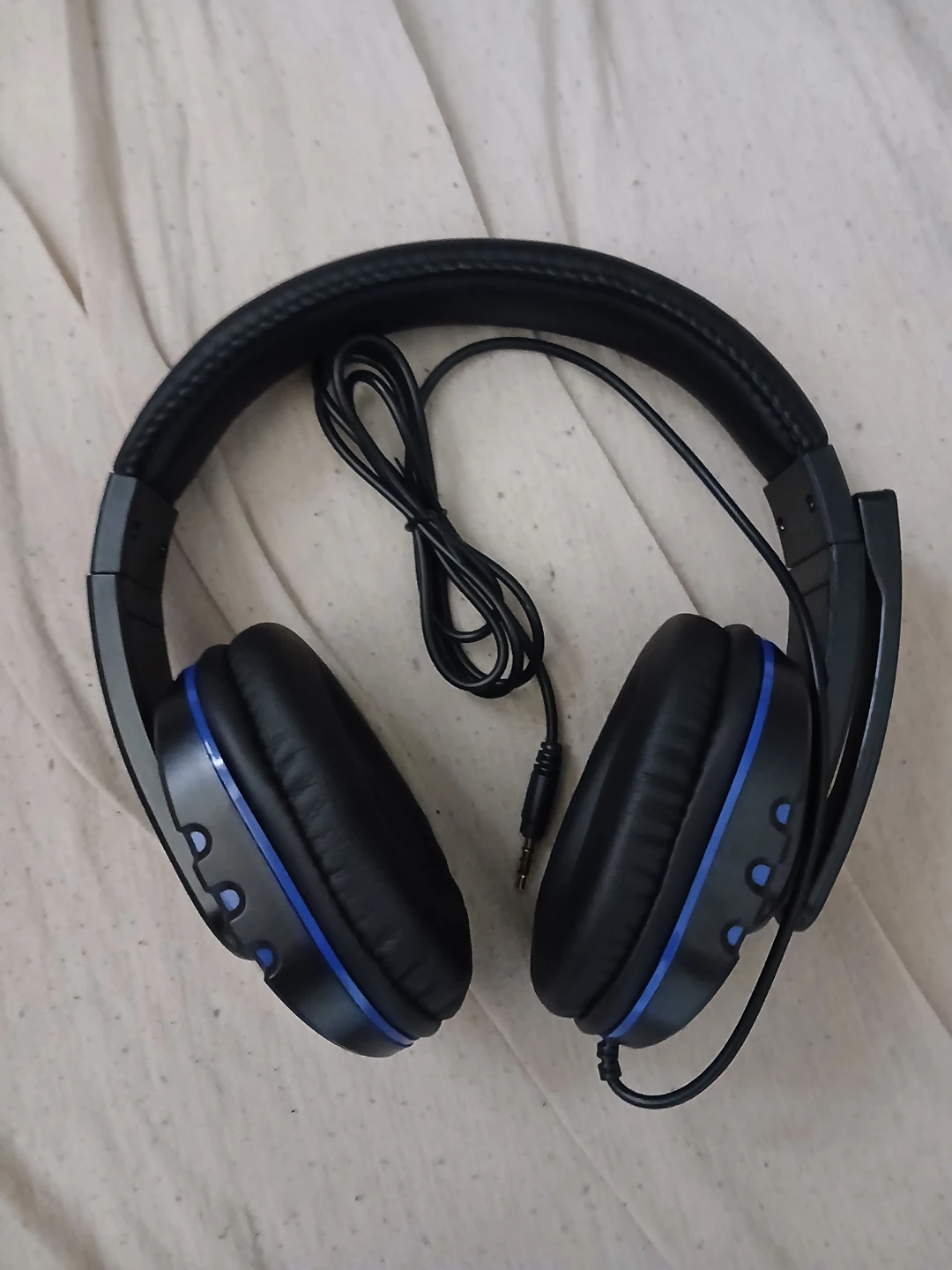 7260 Black Gaming Headset With Microphone & Blue Accents - photo 3
