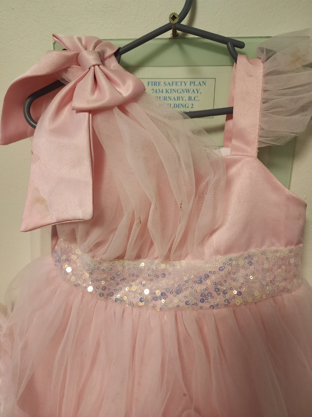 Pink Tulle Dress with Sequins - photo 4