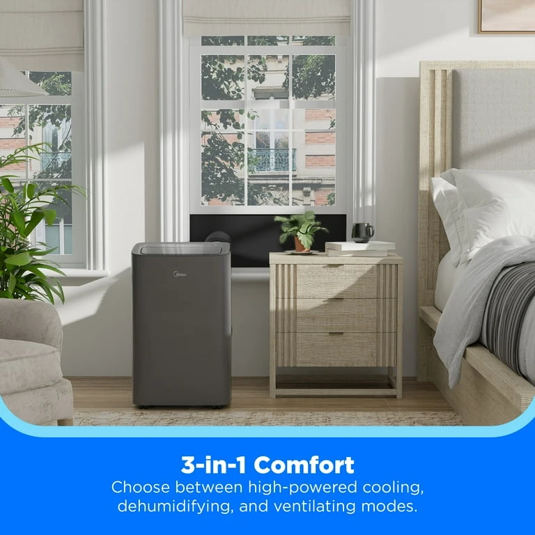 MIDEA 13,500 BTU SMART A/C + HEAT | NEW IN BOX | $175 - photo 5