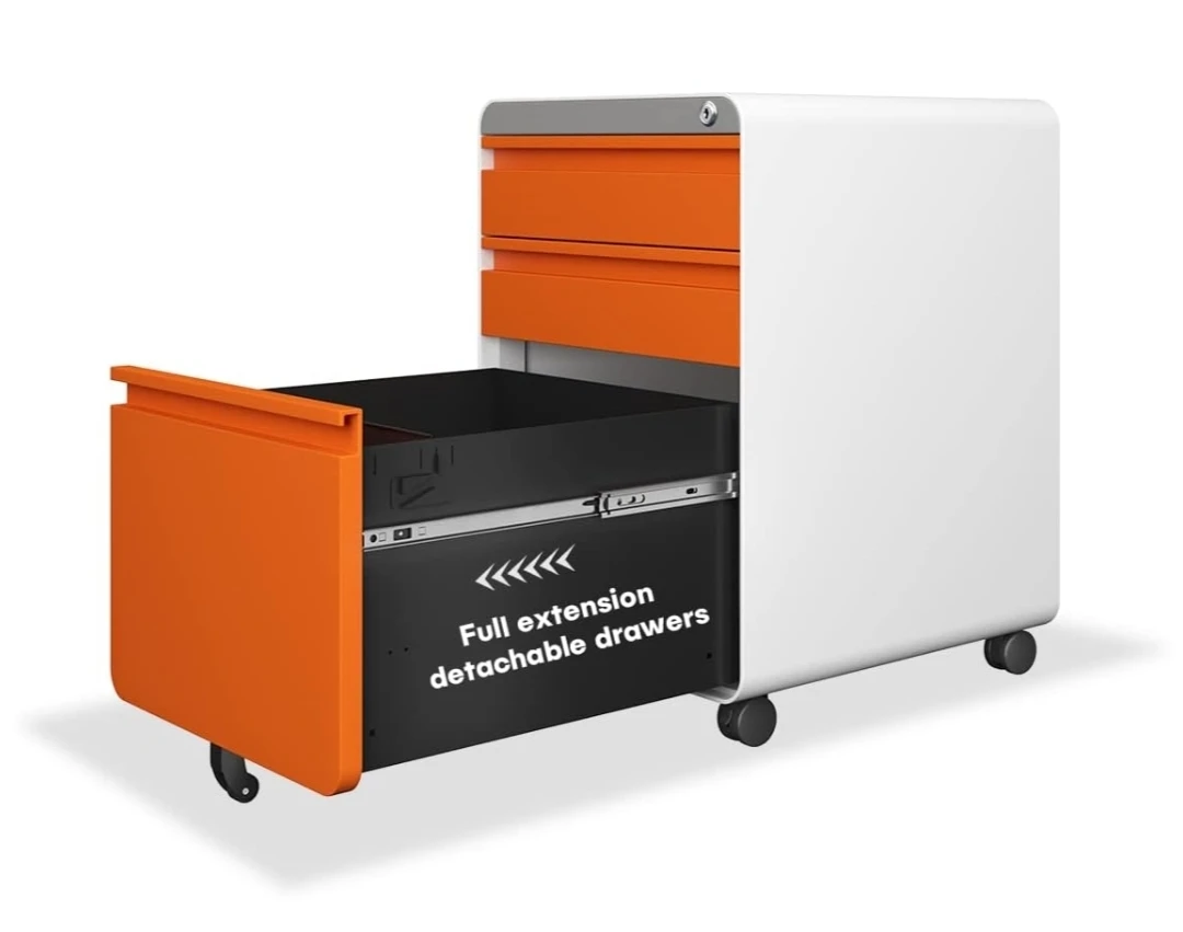 Mobile File Cabinet with 3 Drawers - photo 5