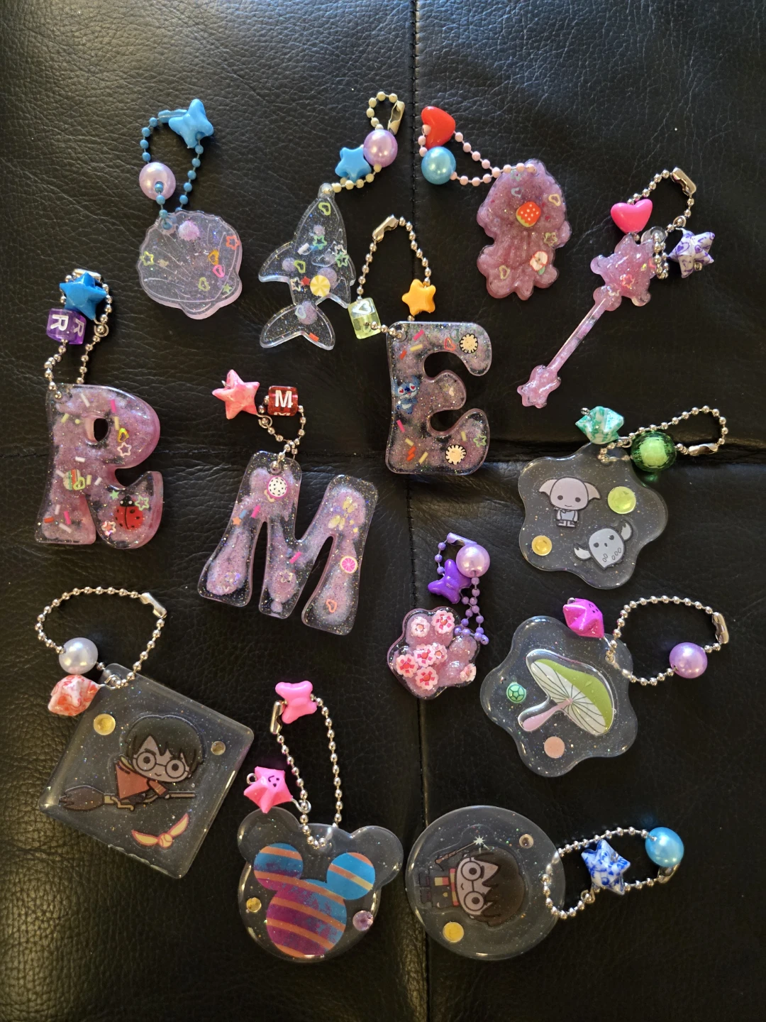 Assorted Resin Keychains $2 or $3 Each