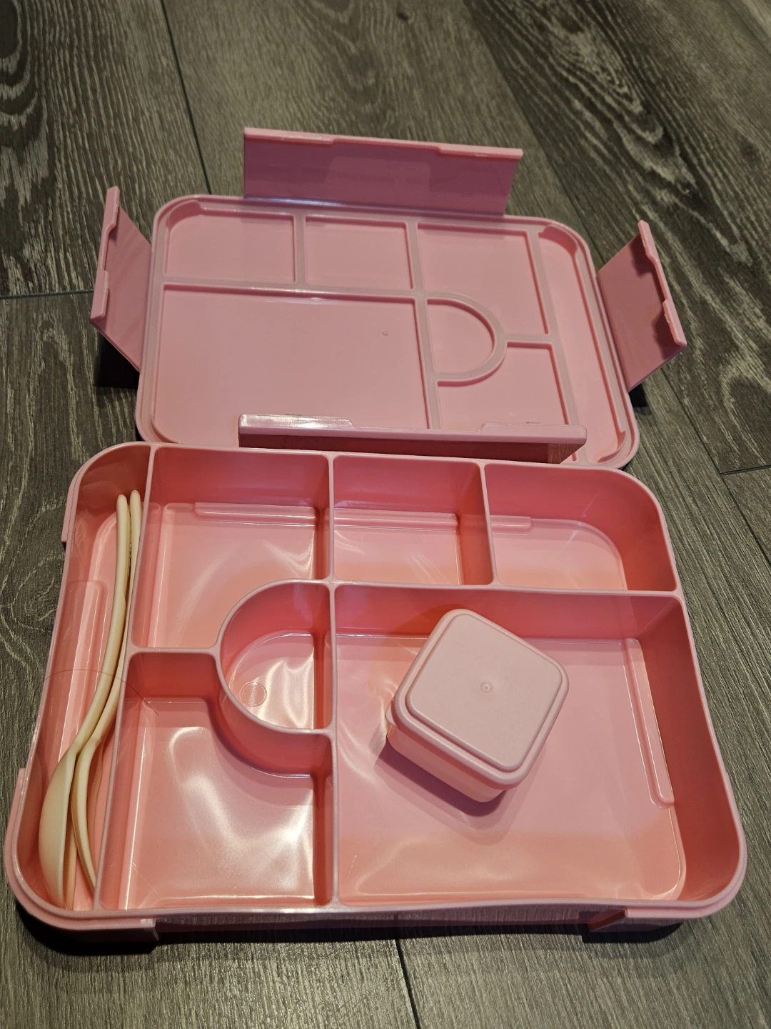 Pink Bento Box Lunch Kit with Utensils - photo 2
