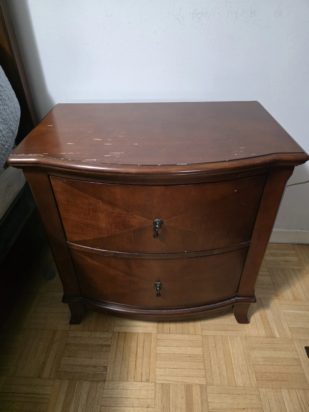 Cherry wood end table
