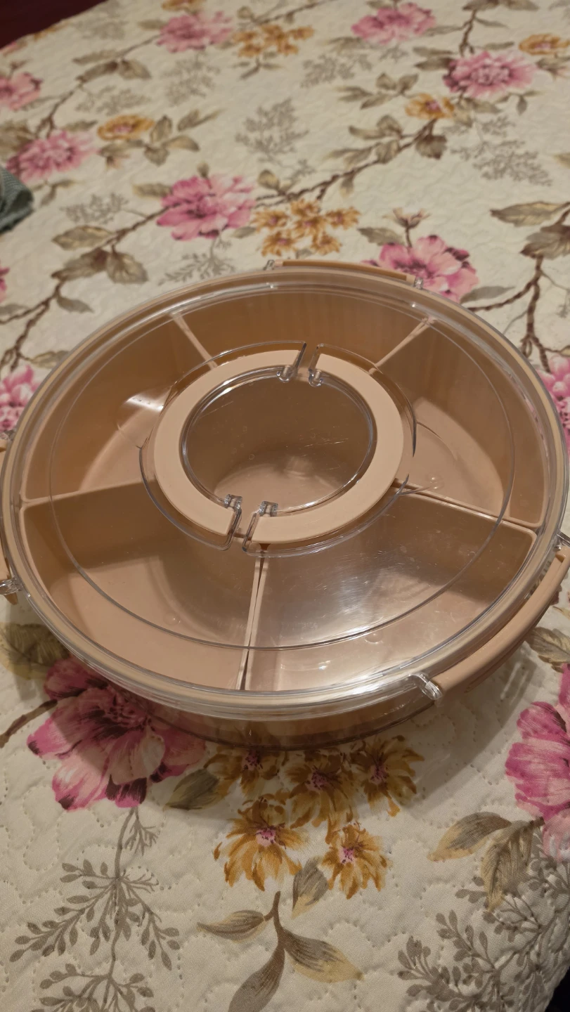 Round Divided Serving Platter caddy!