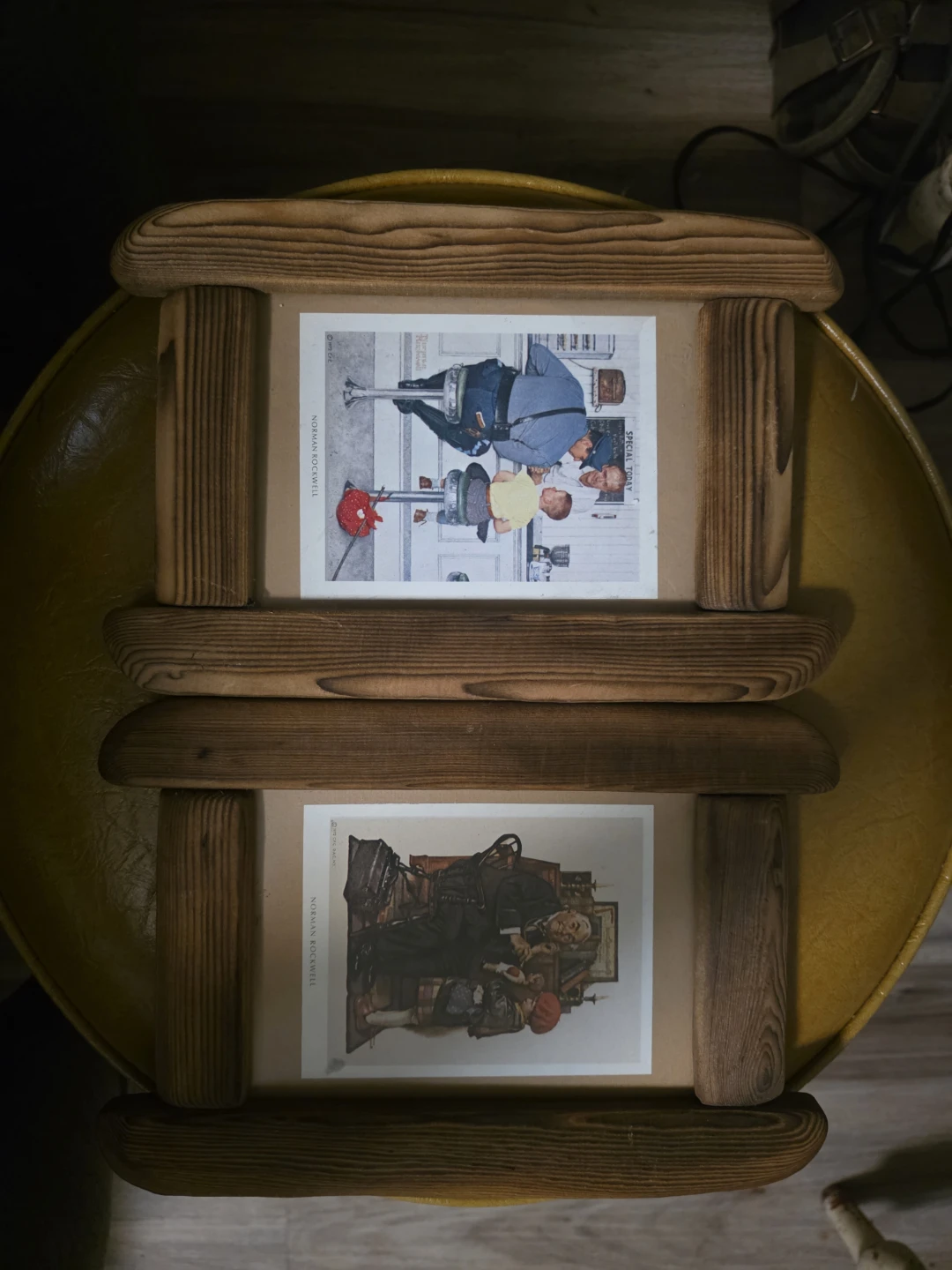 Norman Rockwell Print Set in Wooden Frame - photo 3