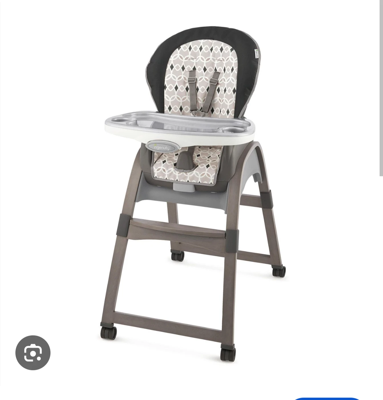 inGenuity Boutique Collection 3in1 Wood High Chair Bella Teddy