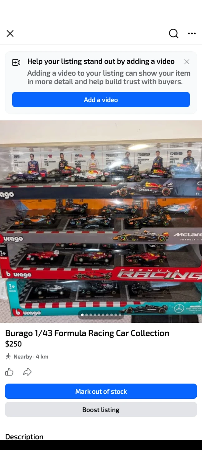 Bburago 1/43 Formula Racing Car Collection