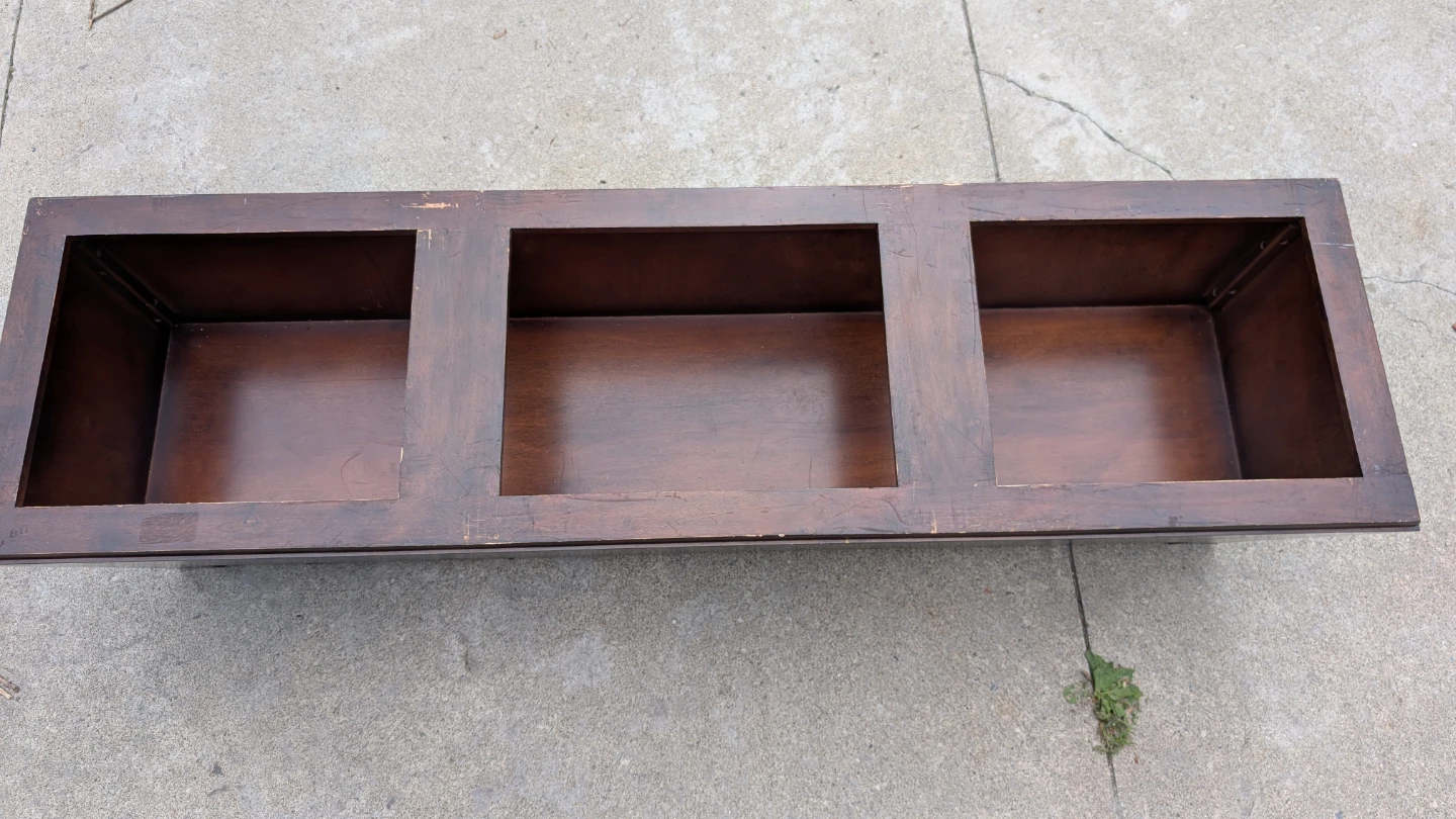Storage Bench with Wicker Top - photo 5