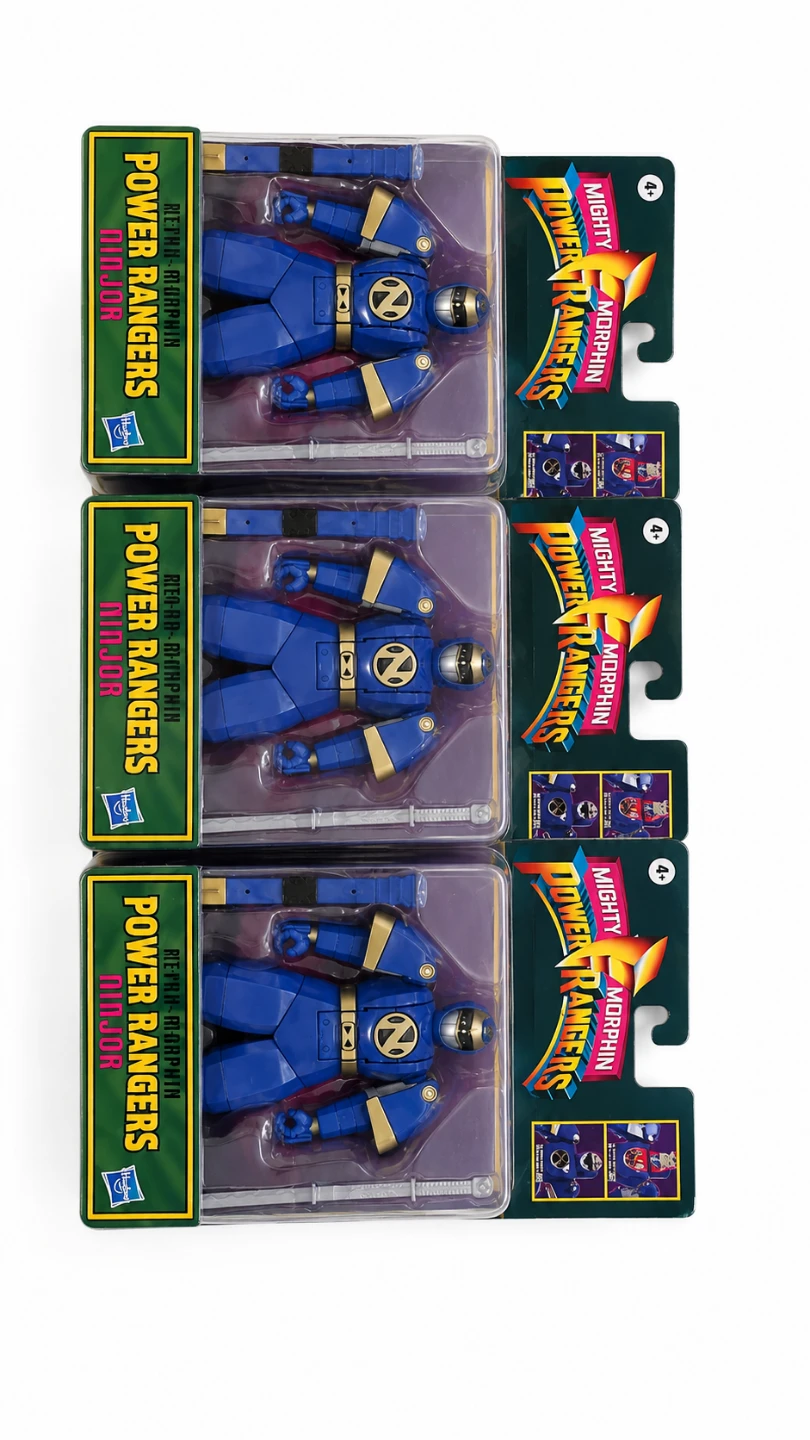 3x Sealed Hasbro Power Rangers Retro-Morphin Ninjor Figures - photo 3