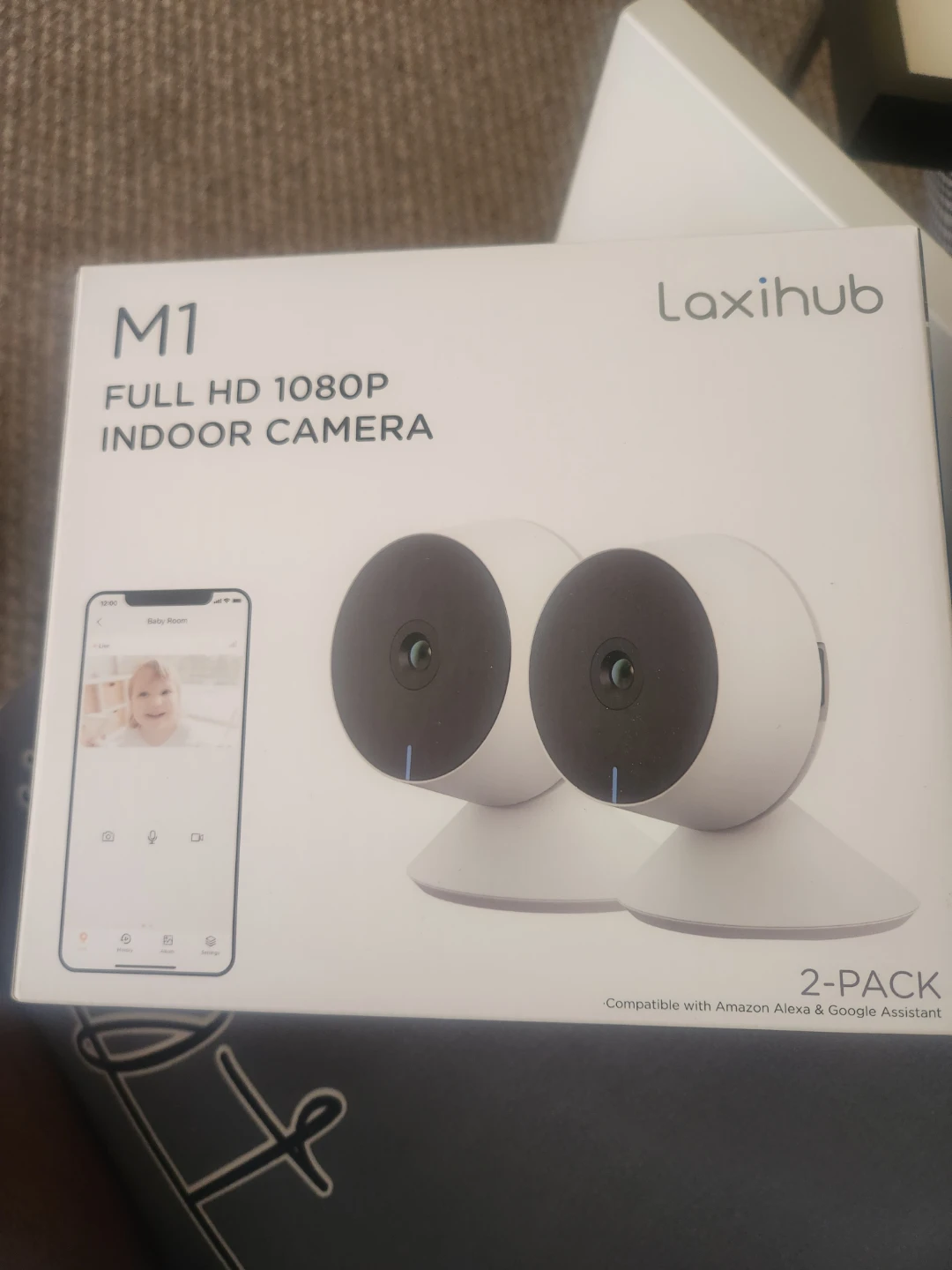 Laxihub M1 Full HD 1080P Indoor Camera 2-Pack