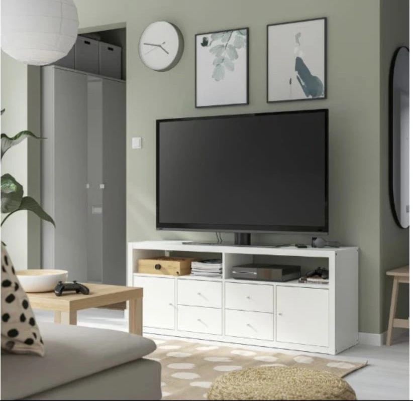 IKEA KALLAX TV Unit - White