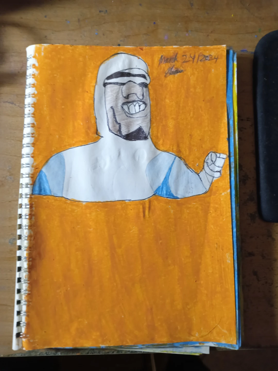 ICEMAN WITH ORANGE BACKGROUND BY CUSTOM ARTIST SHERWIN - photo 3