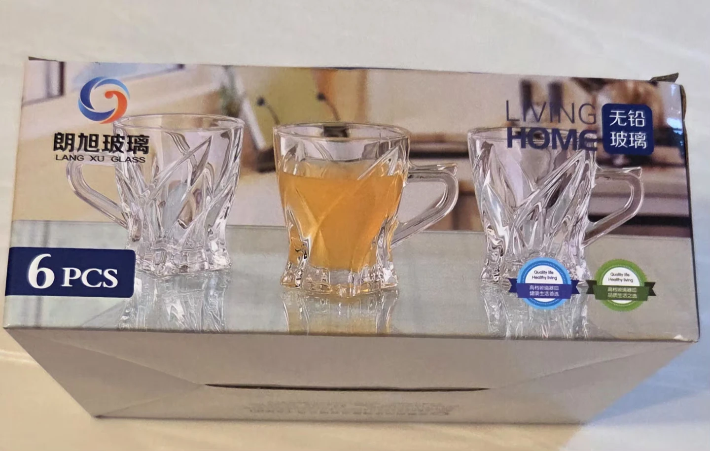 Lang Xu Glass Espresso Cups Set - 6 Pieces - photo 2