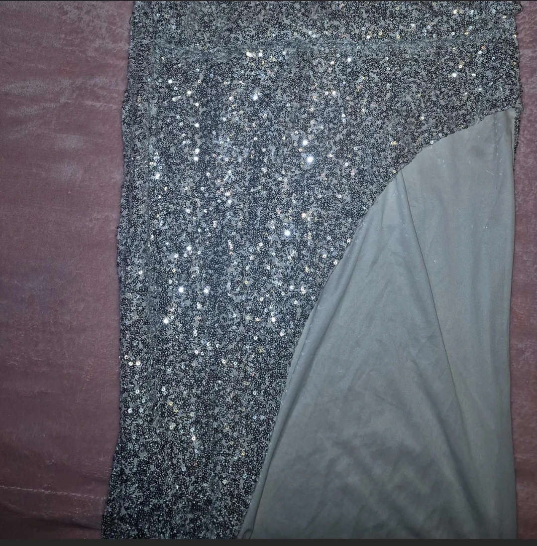 Thirty/Thirty Sequin Slip Dress - Silver, Size L - photo 3