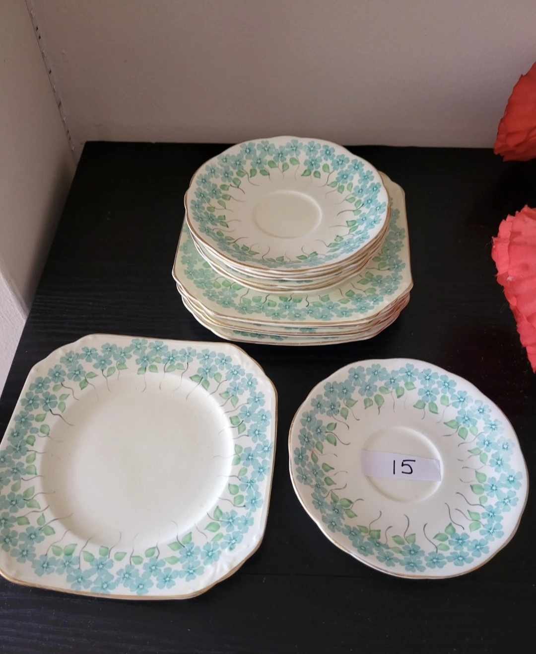 Vintage Floral Tea Cups and Saucers