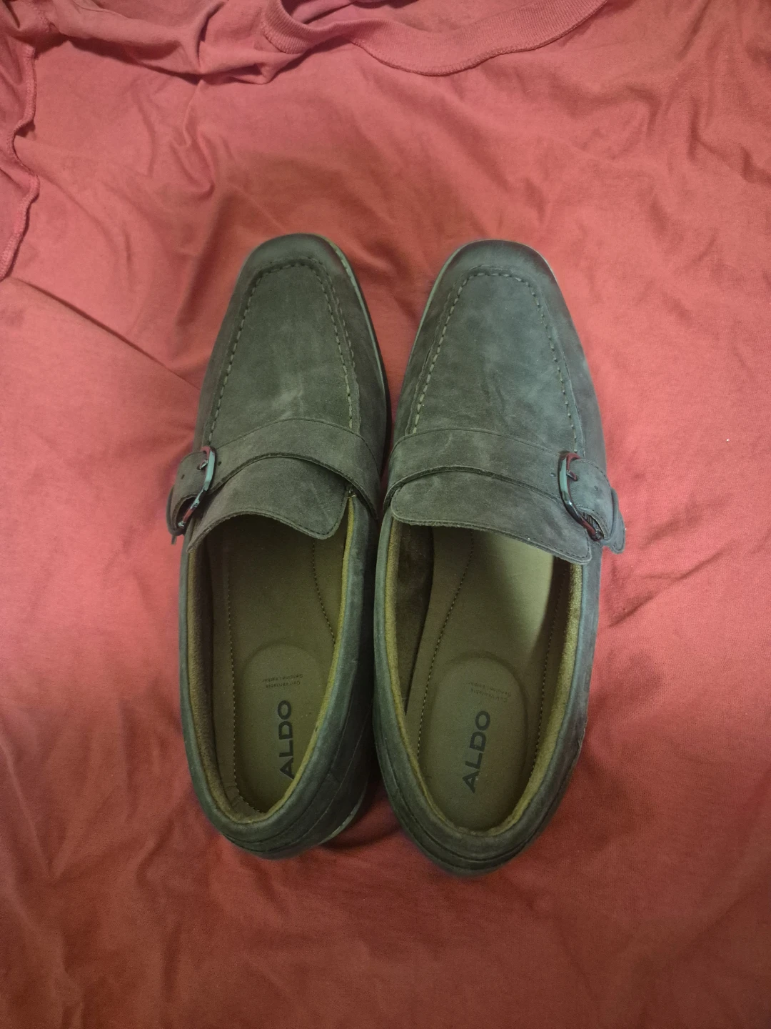 ALDO Men's Grey Loafers with Buckle - Size 9 - photo 3