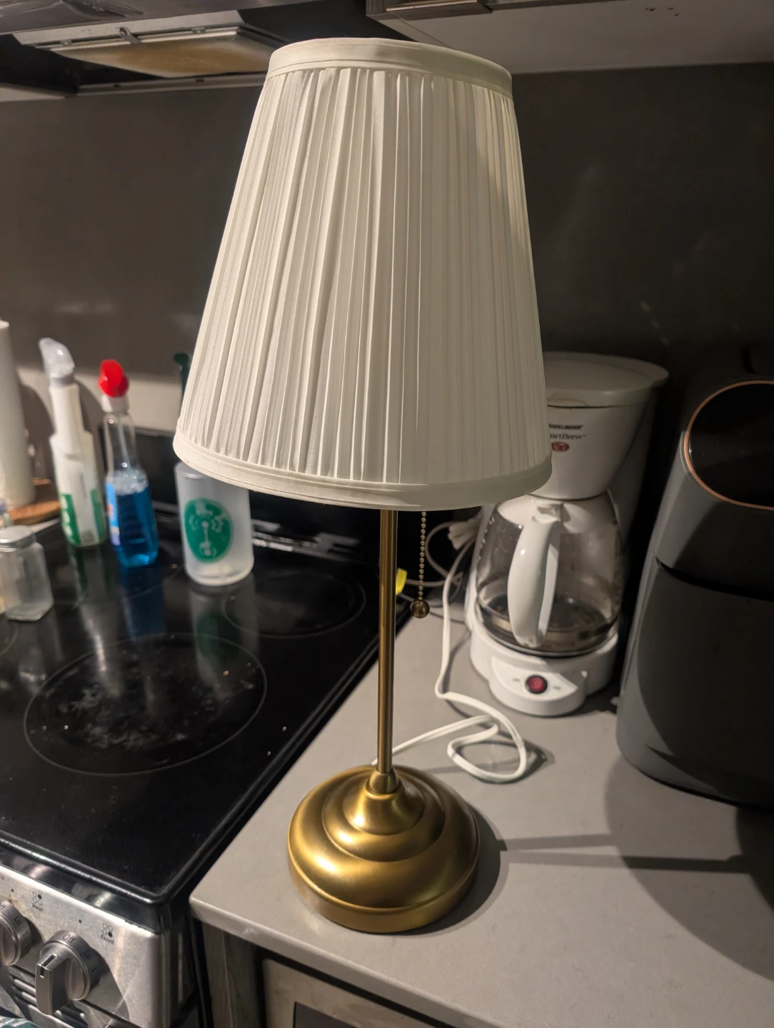 Ikea gold bedside lamp ("Arstid") - photo 2