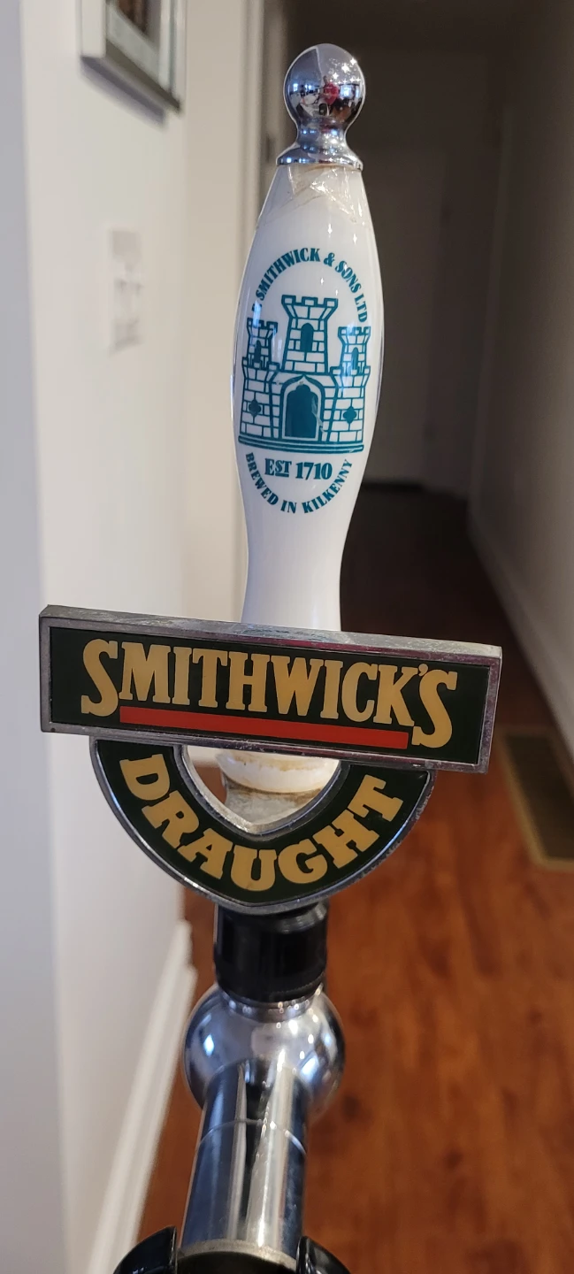 Smithwicks Draught Beer Tap Handle & Tower - photo 3