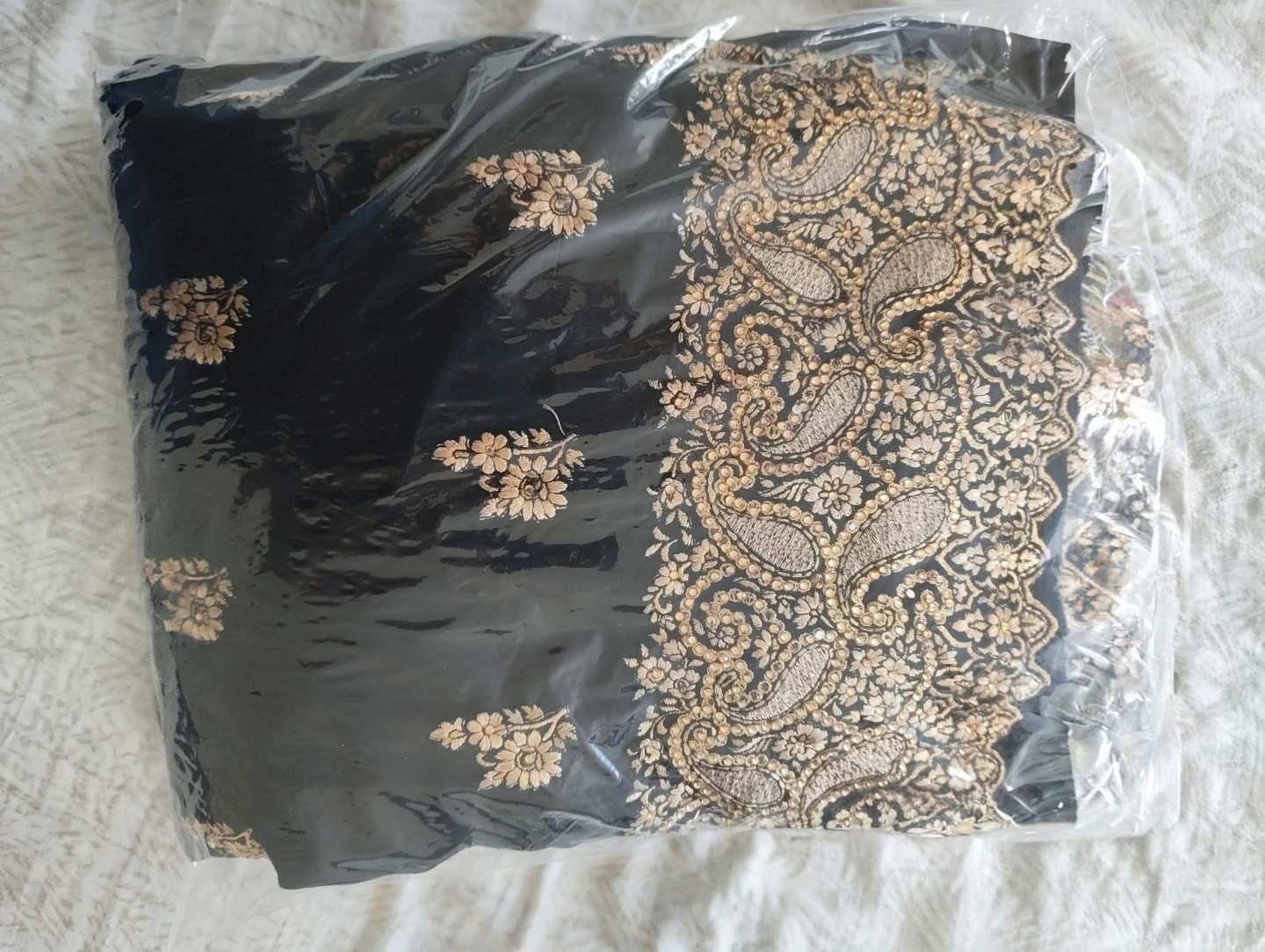 Brand New never worn Ready to wear Black Embroidered Blouse