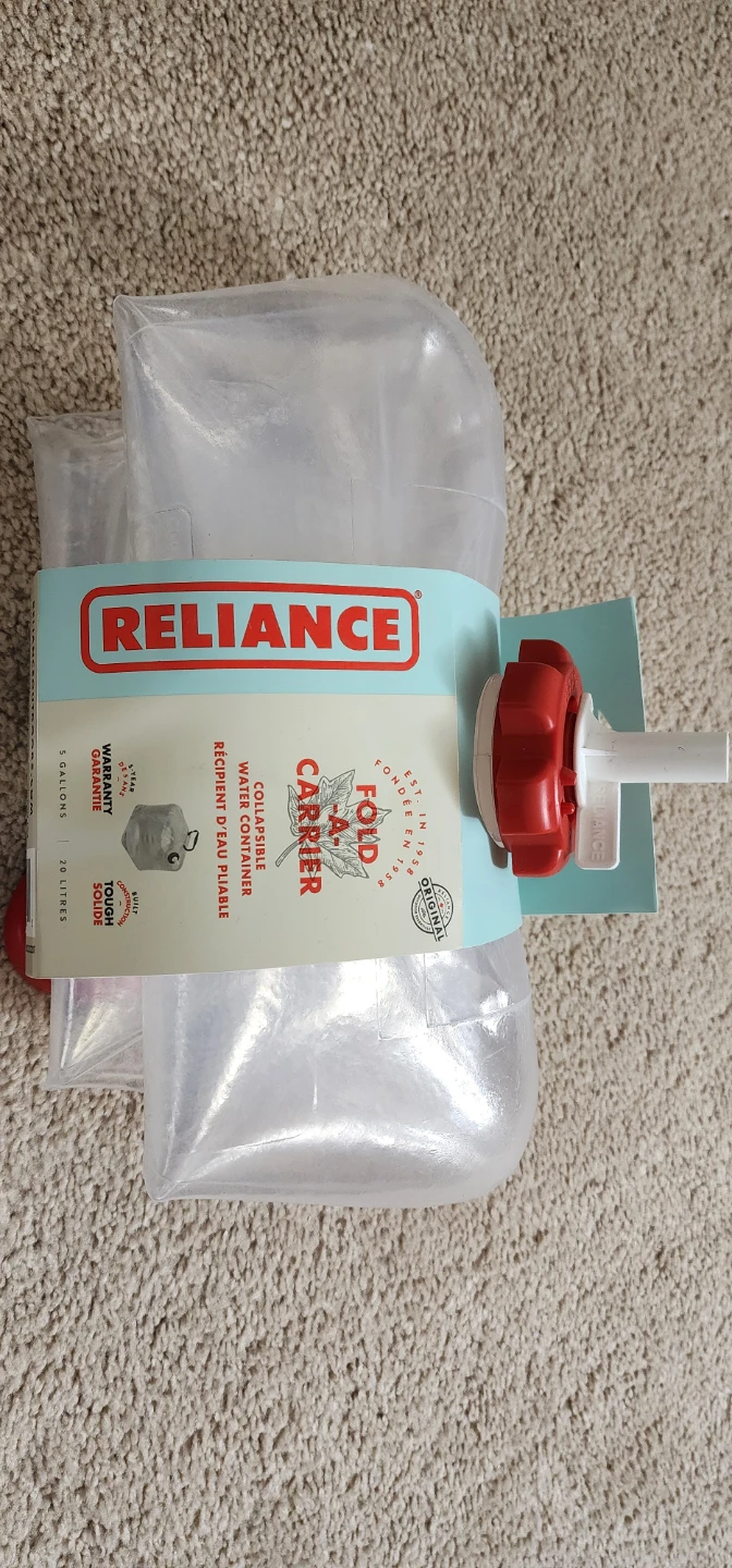 Reliance Fold-A-Carrier Water Container 5 Gallons