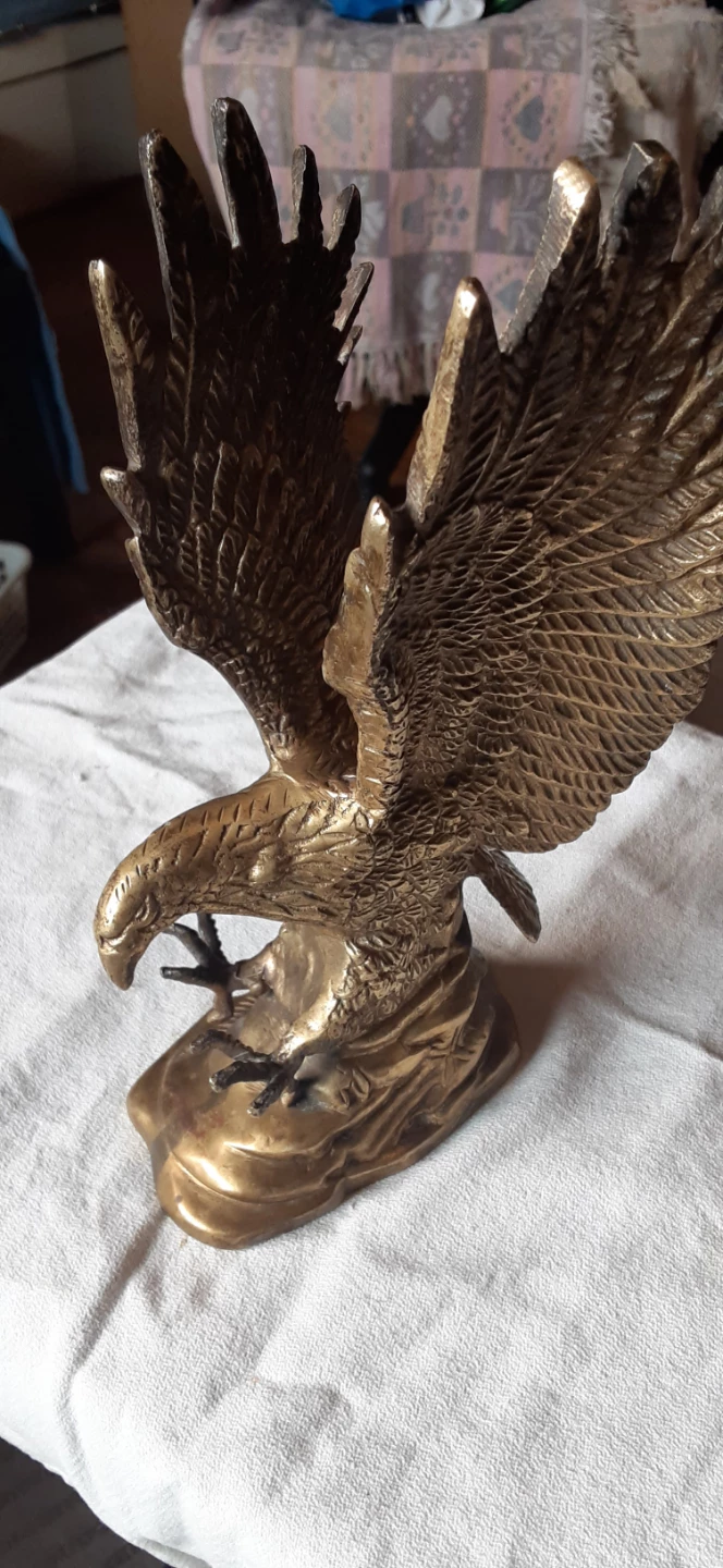 Brass Eagle Statue