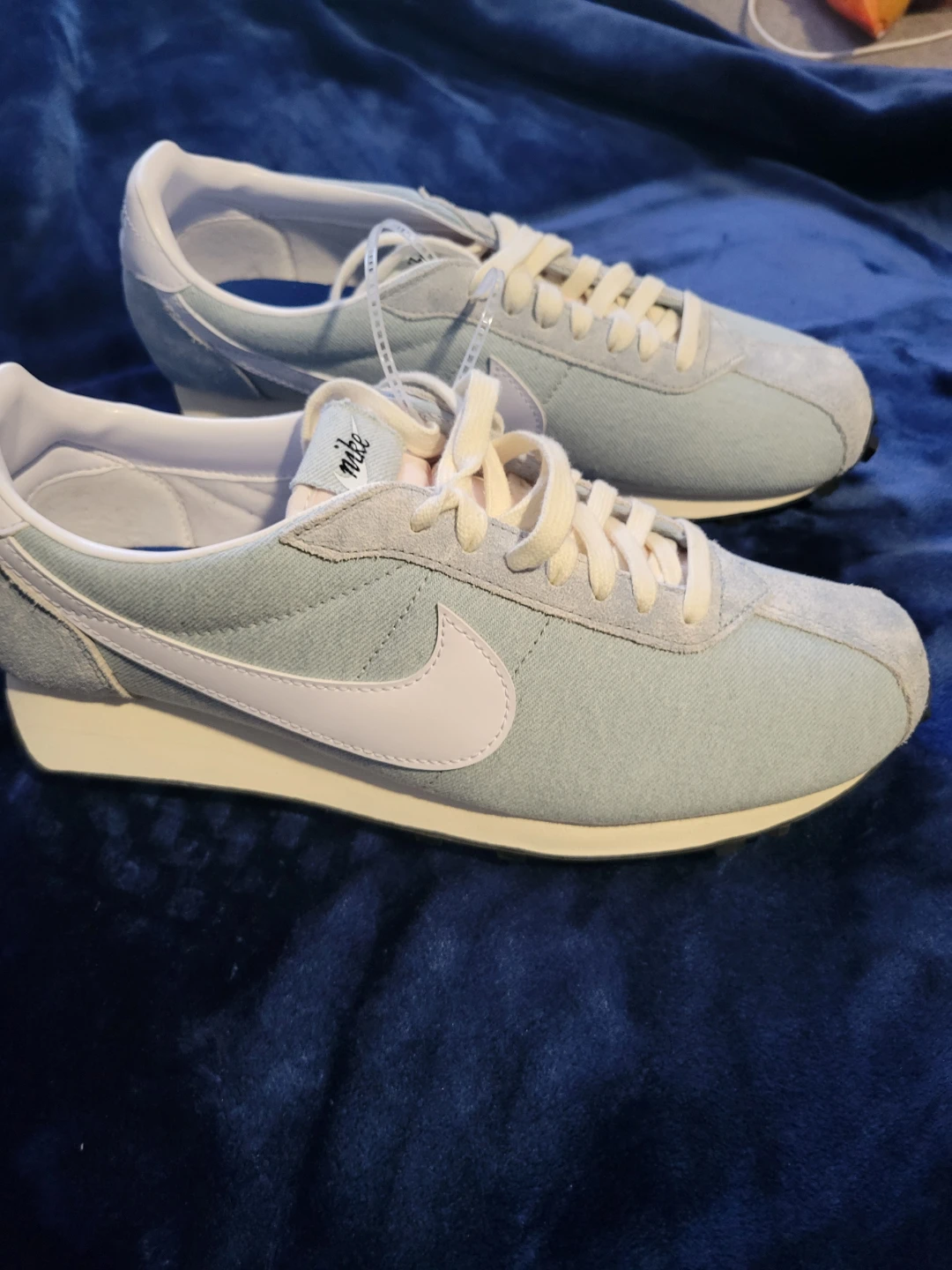 NEW NIKE CORTEZ. DEMIN AND SUEDE HEEL AND TOE. 11.5 - photo 4