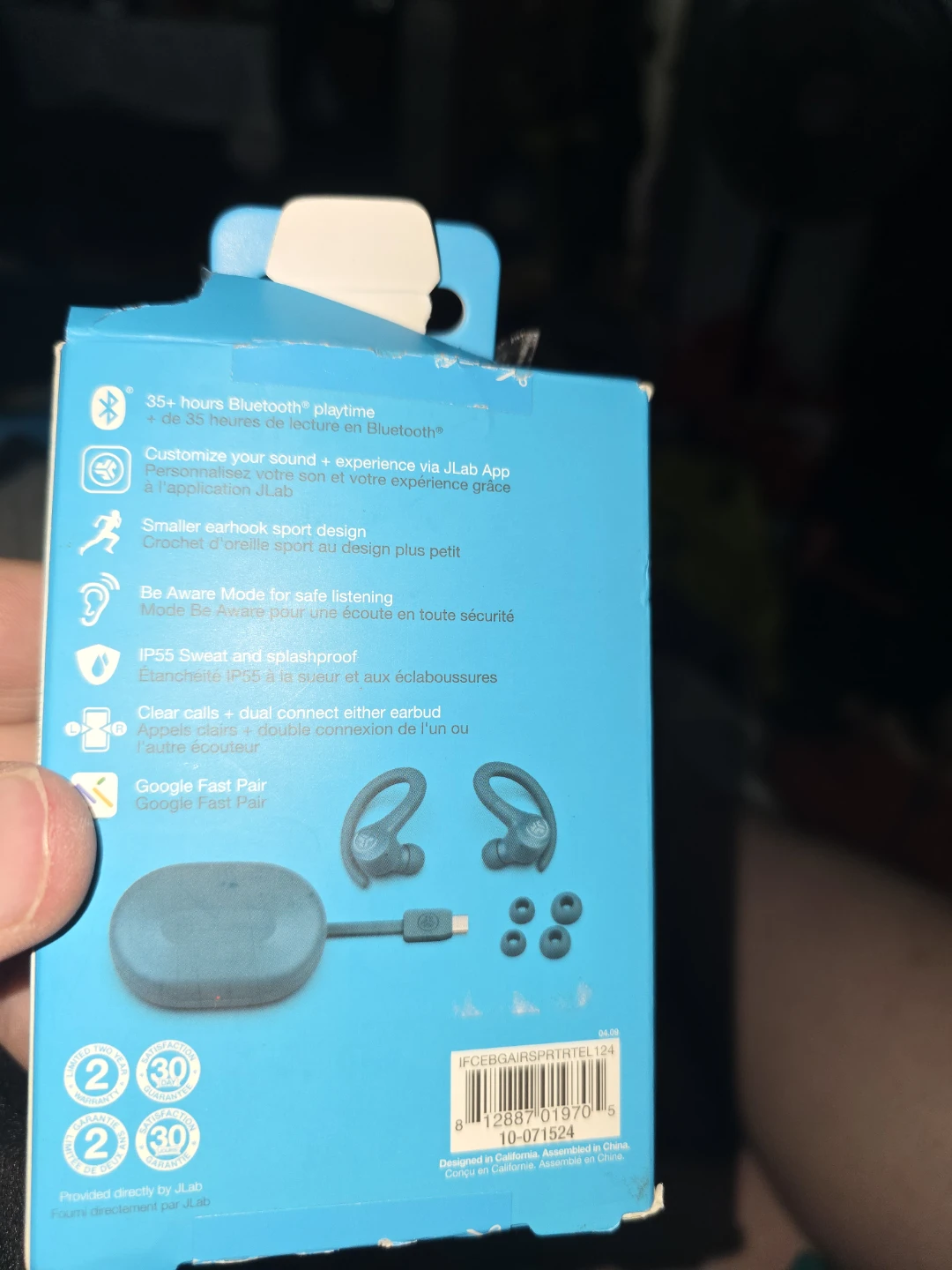 JLab Go Air Sport True Wireless Earbuds Teal - photo 2