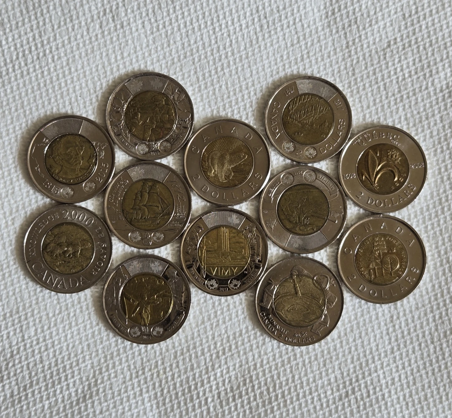 Collection of Canadian $2 Coins