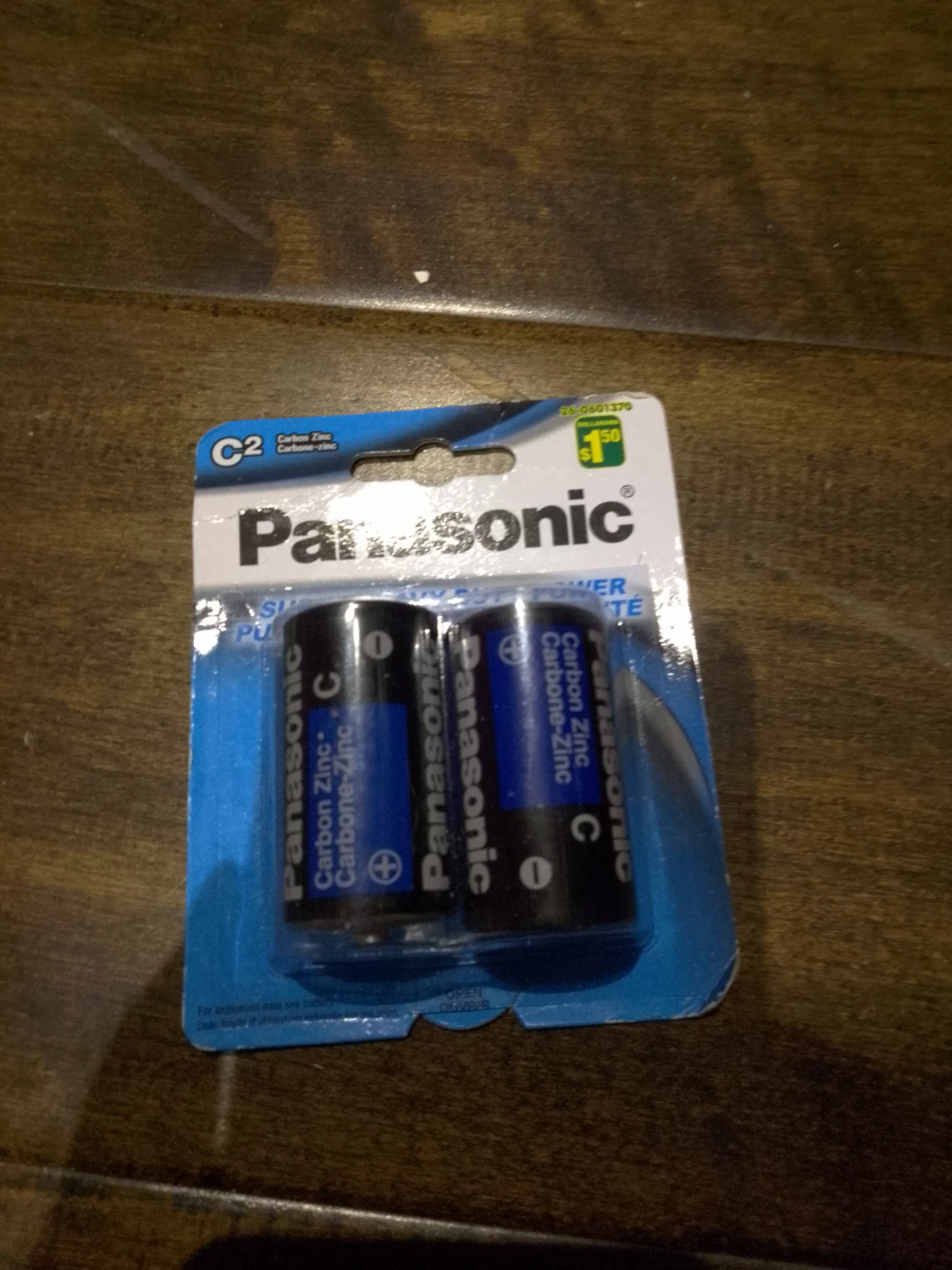 Panasonic C Batteries - Carbon Zinc - 2 Pack