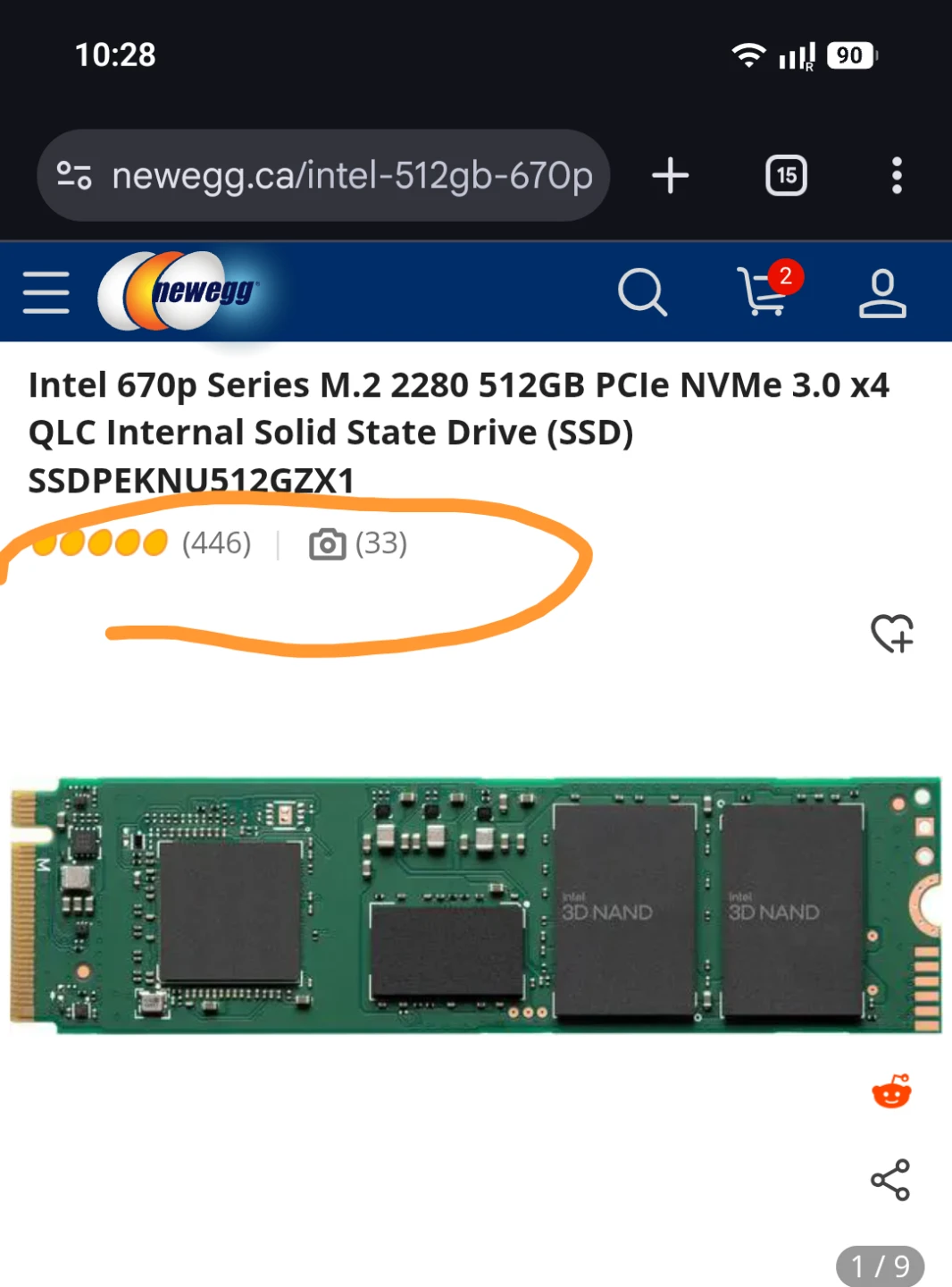 Ssd nvme 512gb gen3 - photo 3