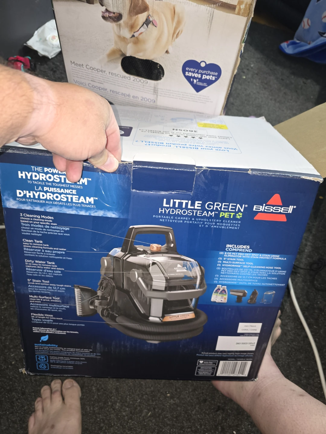 BISSELL Little Green HydroSteam Portable Spot & Stain Cleaner - photo 2