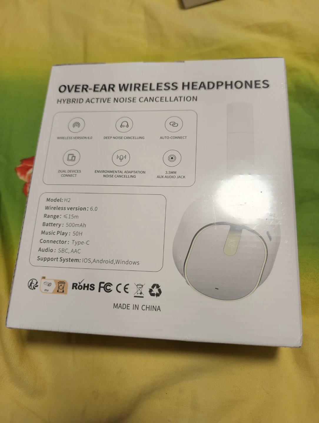 H2 Over-Ear Wireless Headphones with Hybrid - photo 2
