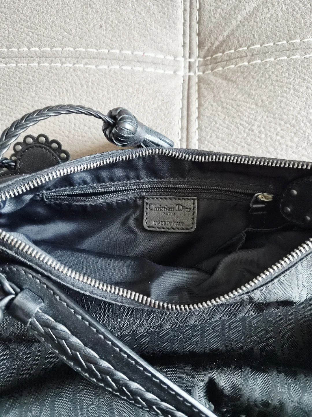 Christian Dior Black Monogram Shoulder Bag - photo 2