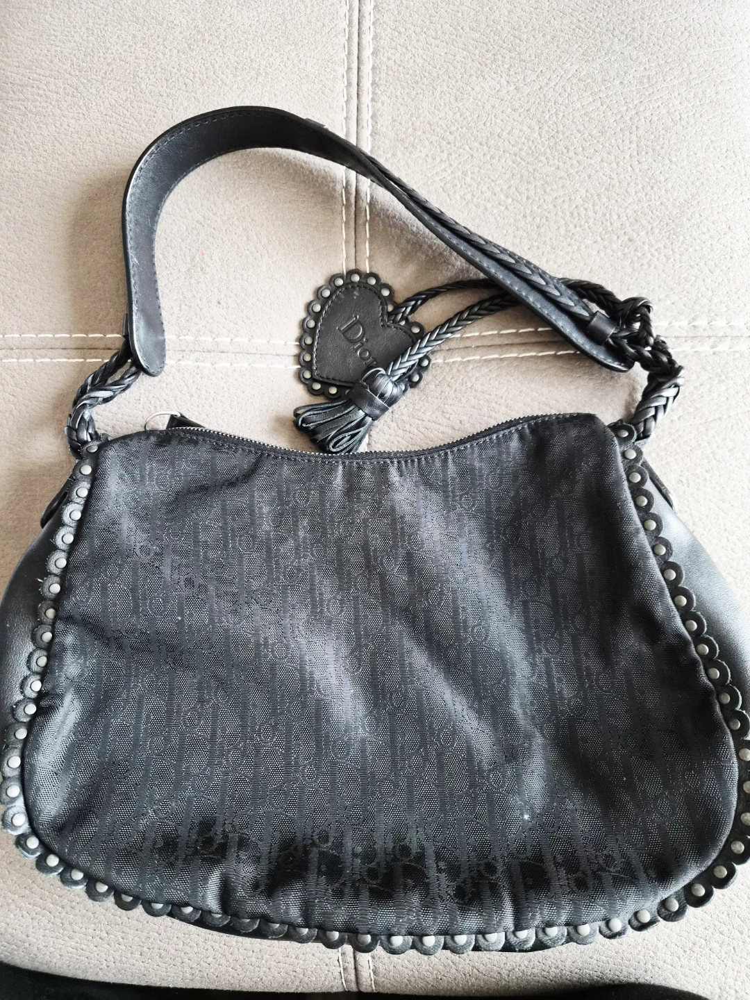 Christian Dior Black Monogram Shoulder Bag - photo 3