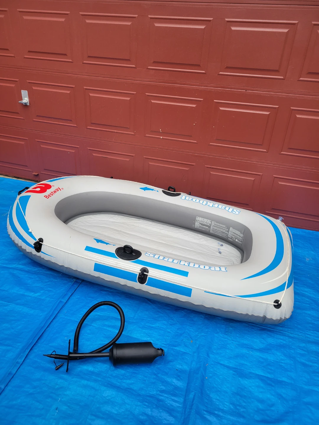 Bestway Shark inflatable boat like new-$20