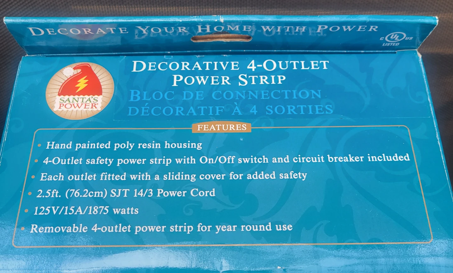 Decorative 4 Outlet Power Strip - photo 3