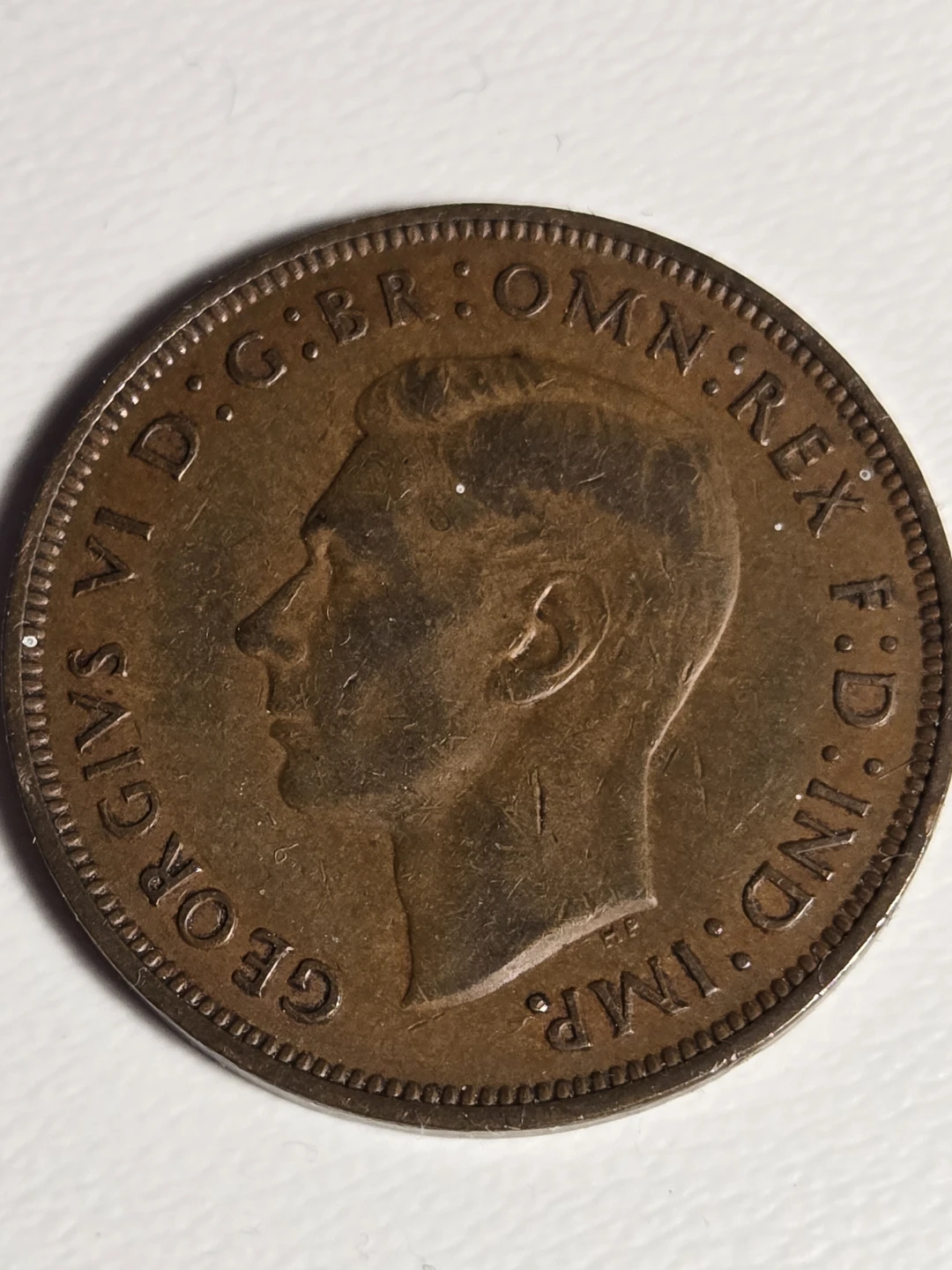 1948 One Penny Coin - photo 3