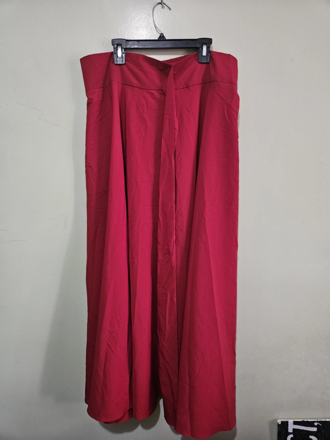 Vibrant Red Side Bow Maxi Skirt - photo 2