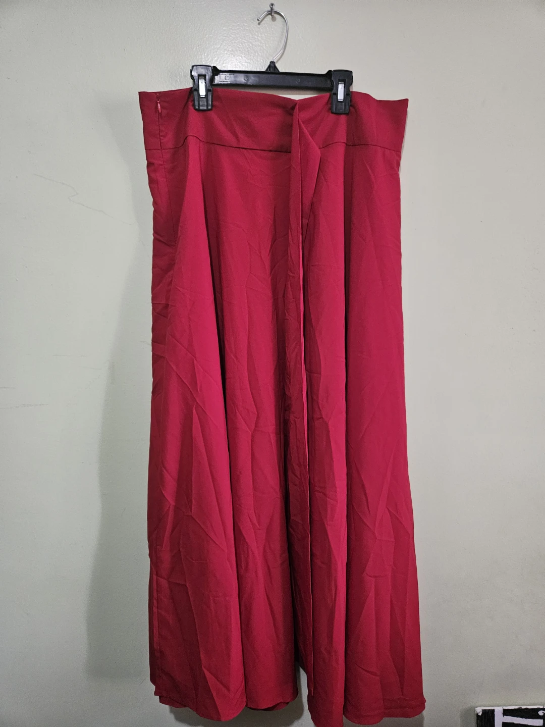 Vibrant Red Side Bow Maxi Skirt - photo 3