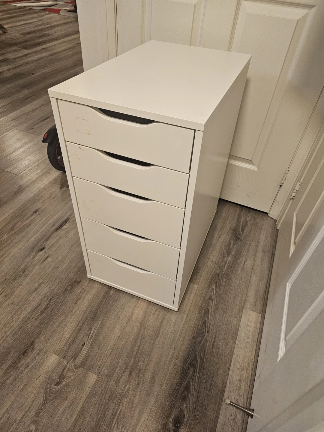Ikea Alex White 5-Drawer heavy wood Storage Unit - photo 4