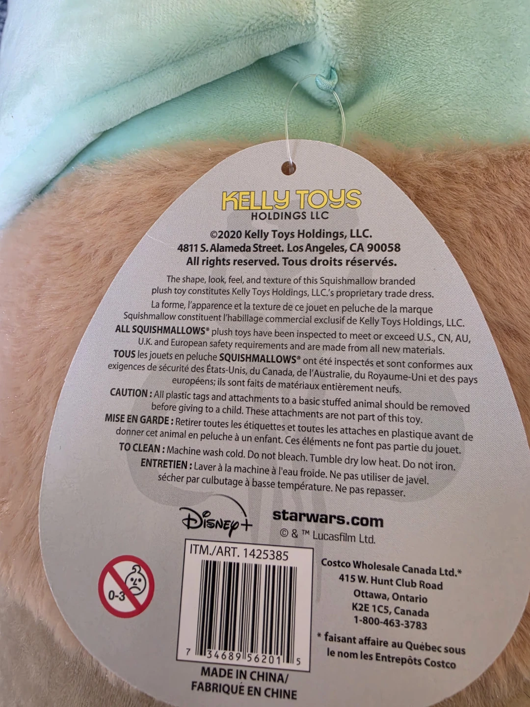 Original Squishmallows Star Wars The Child Plush Toy - photo 3